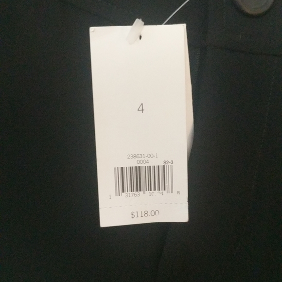 Size 4 banana Republic new with tags stove pipe black dress pants - Picture 3 of 8